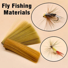 Vzuiwkfmr dry-fly wing nylon fibers create realistic body silhouette.