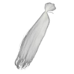Vzuiwkfmr luminous white slinky fiber strands for lifelike baitfish movement in streamers.