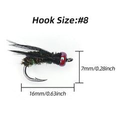 Vzuiwkfmr olive mayfly nymph lure improves color matching in murky water.