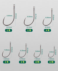 Vzuiwkfmr perforated hook design, easy lure attachment and strong penetration