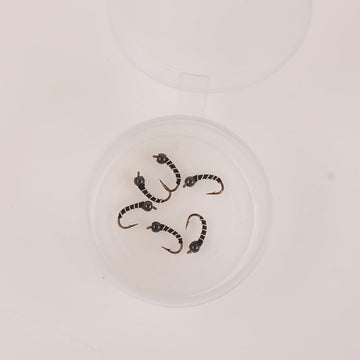 Vzuiwkfmr red zebra midge nymph for stained water visibility