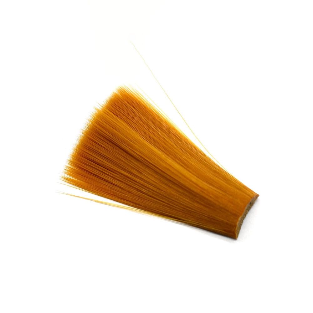 Vzuiwkfmr tapered nylon fibers in golden-amber hue for lifelike insect movement.