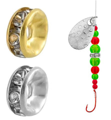 Vzuiwkfmr walleye spinner bead, gold tone, helps create standout presentations.