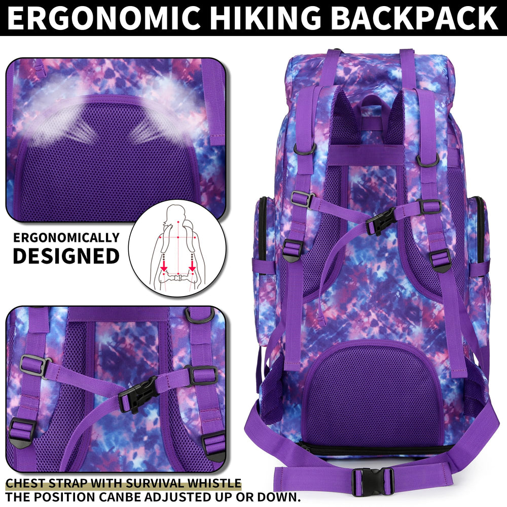 W WINTMING breathable back panel keeps you cool on long treks.