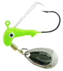 RoadRunner W153-012 Barbed Weedless Heads - 1/8 oz, #1 Hook, Charcoal, 2 Pack (Image 1)