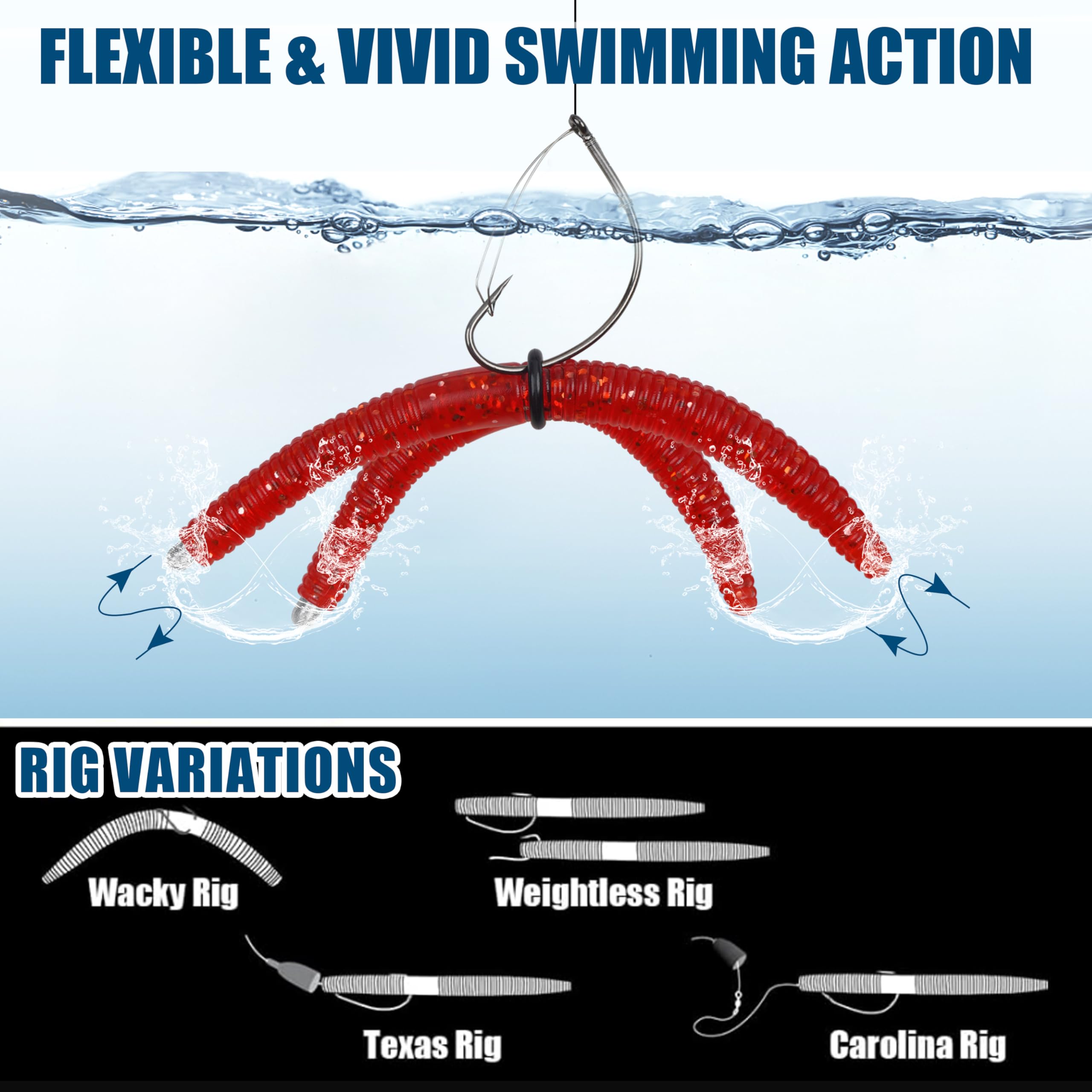 Nail weights and O-rings included in the kit