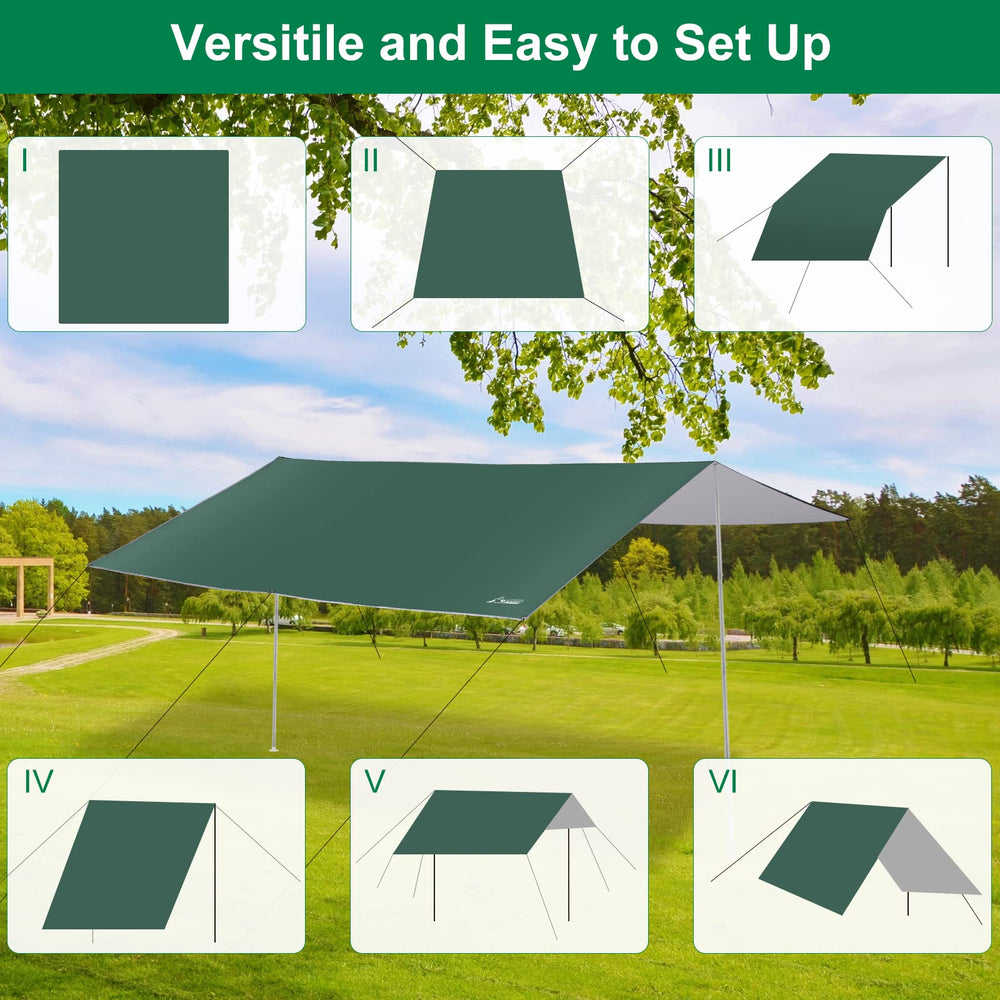WADEO tarp storage bag keeps gear organized and portable.