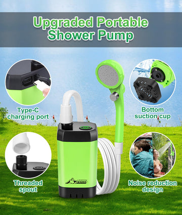 WADEO mesh storage bag keeps gear organized on trips.