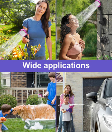WADEO portable shower compact packaging includes all essential pieces