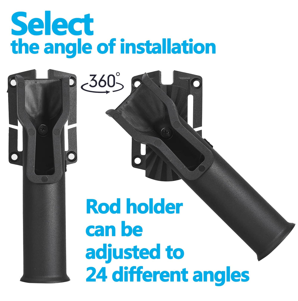 Close-up of marine-grade nylon rod holder