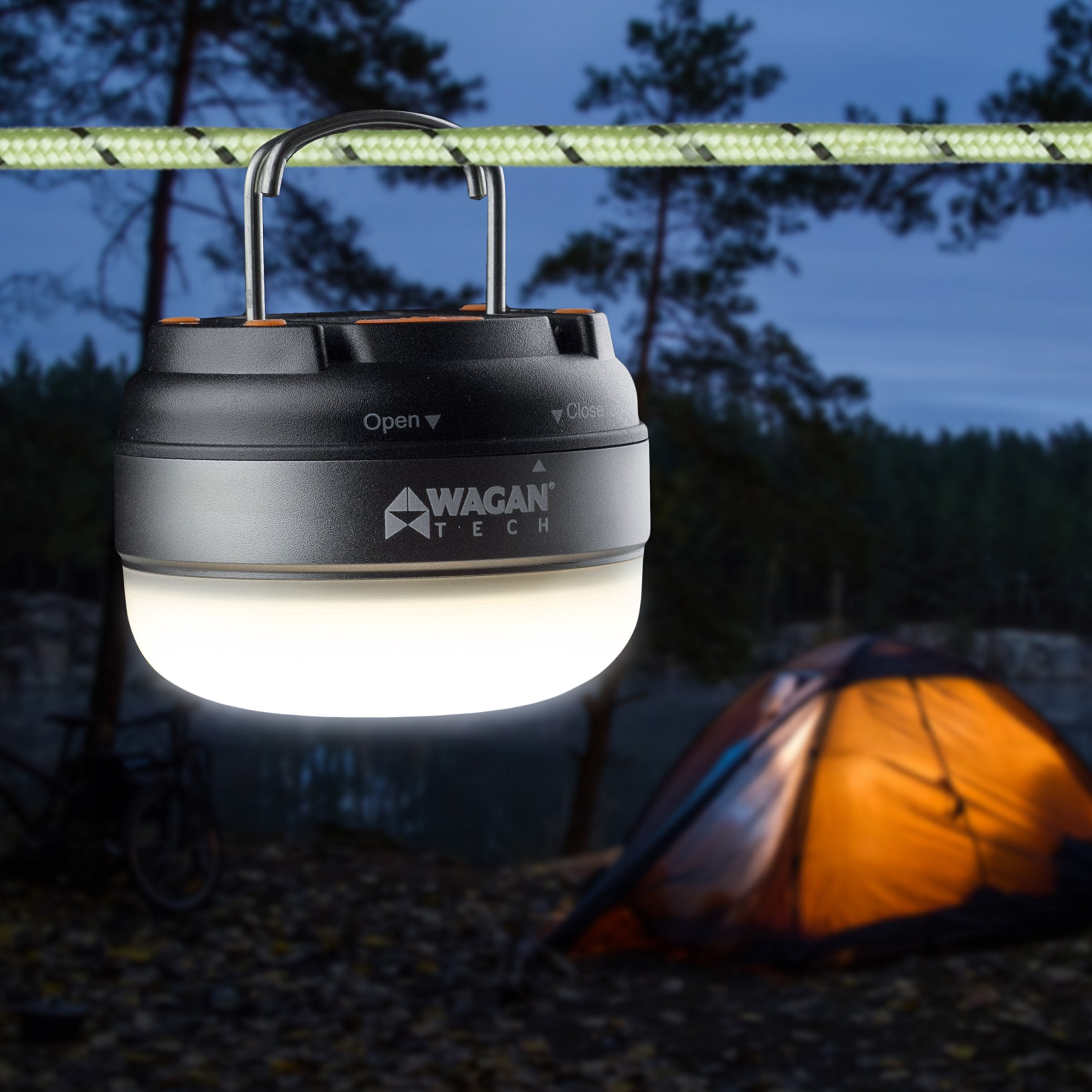 Wagan Camplites Dome Lantern low mode extends battery life.