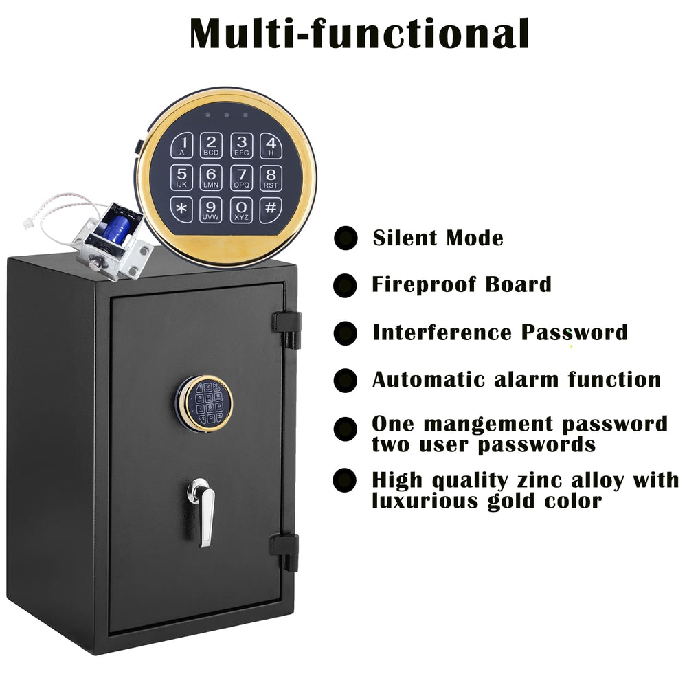 WAH YUE HING gun safe lock included accessories show complete setup for quick installation.