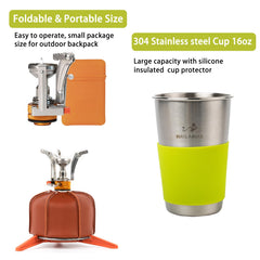 WAILAMHK non-stick surfaces simplify cleaning after camping meals