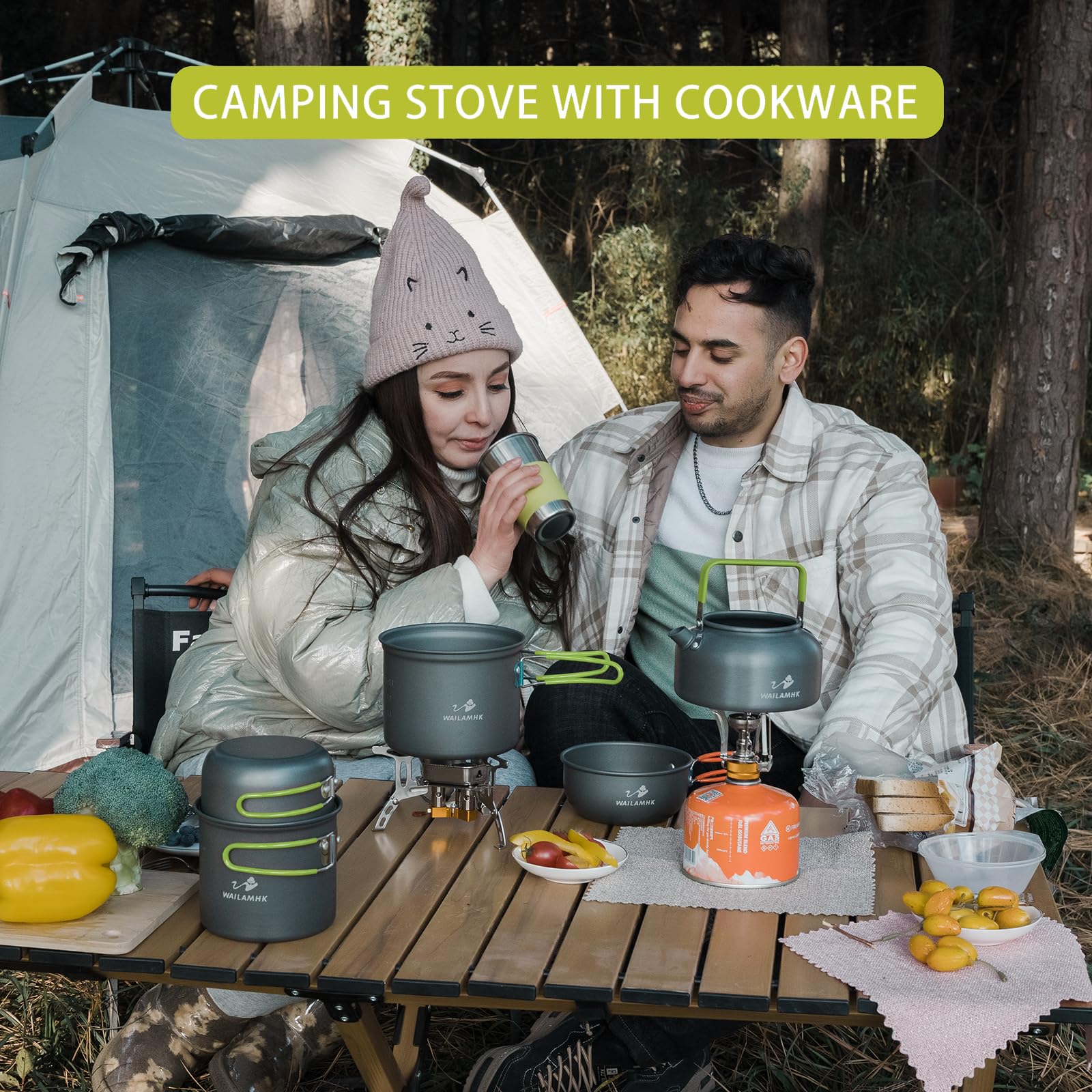 WAILAMHK lightweight design suits 1-2 person camping and picnics