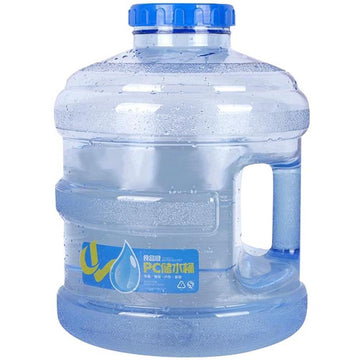 Wakauto 3 gallon water container with a carry handle for easy transport during camping.