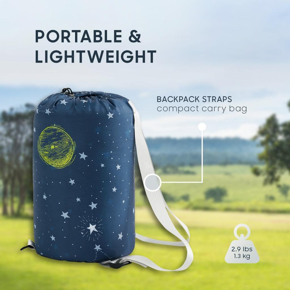 Wake In Cloud hooded sleeping bag shows secure zipper and adjustable warmth features.