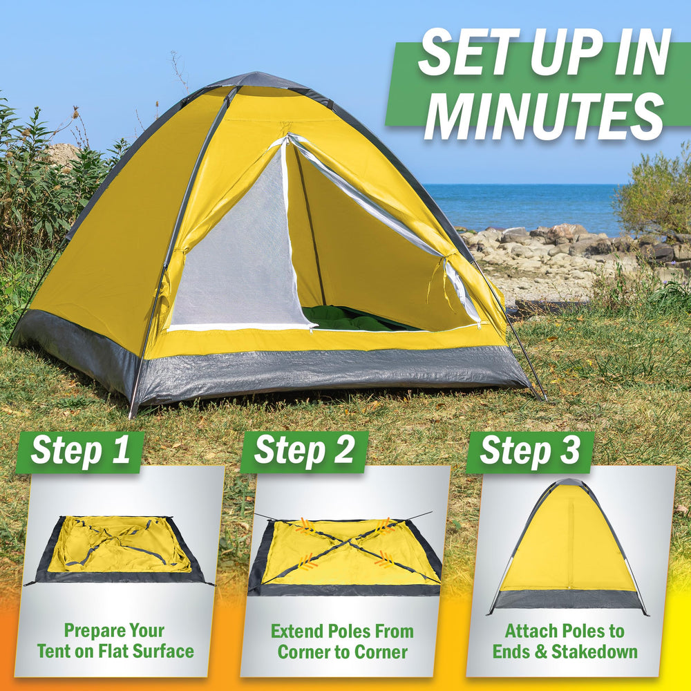 Wakeman 2-person tent carrying bag for compact packing