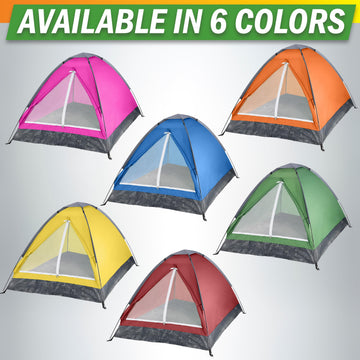 Wakeman 2-person pink tent on a beach setup for shade and shelter.