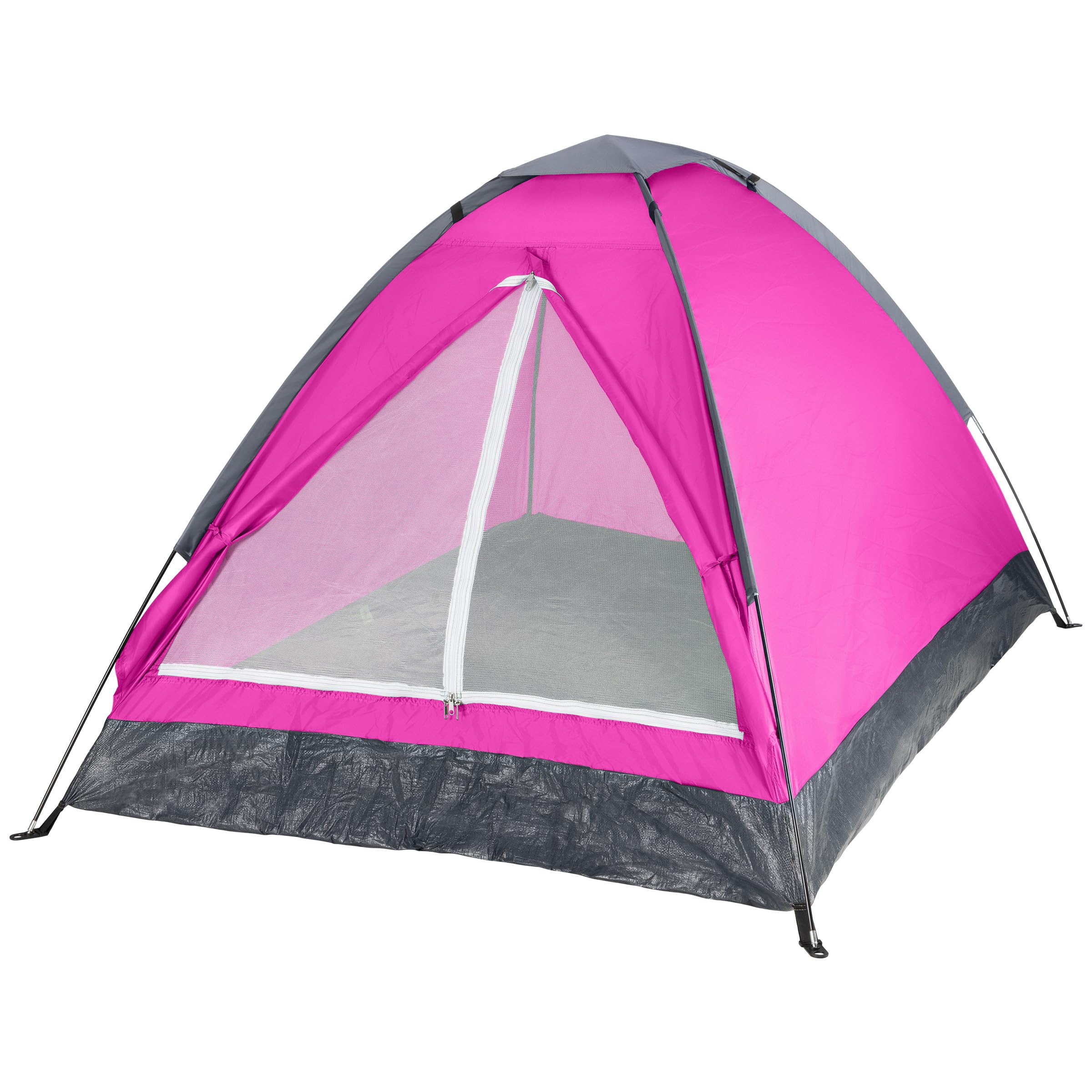 Wakeman 2-person pink tent front view, compact backpacking shelter.