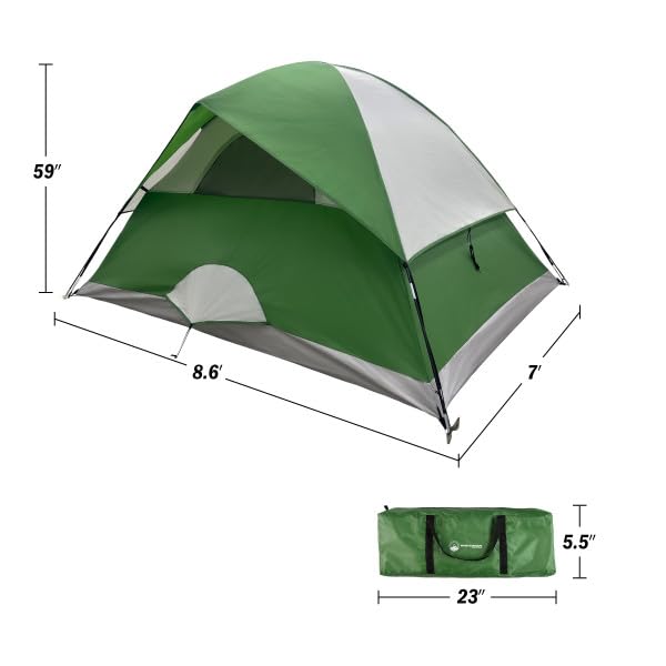Wakeman carrying bag simplifies packing and transport after camping trips.