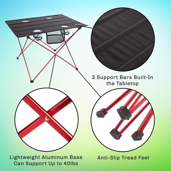 Wakeman Camp Table carrying bag for easy transport.
