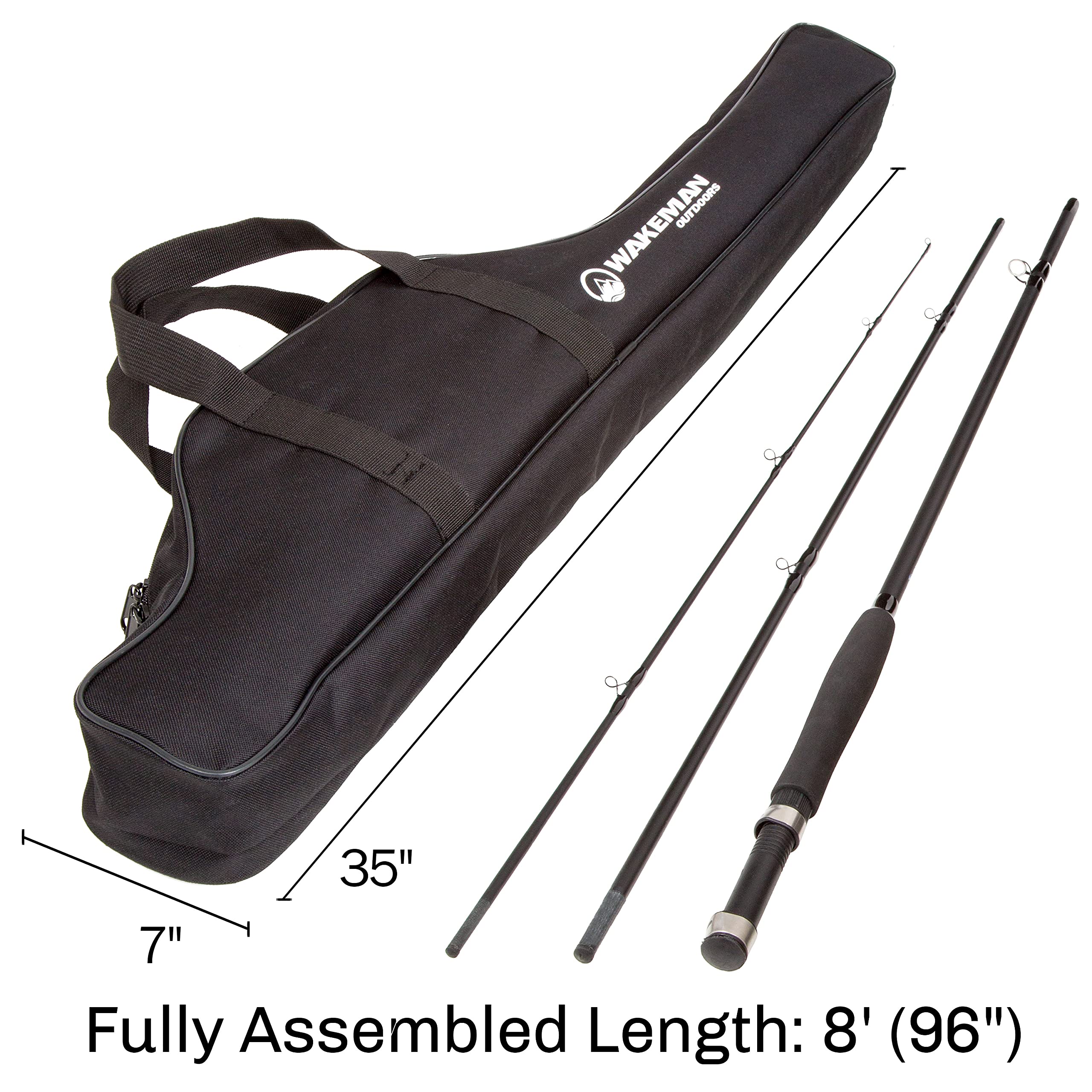 Wakeman travel carrying case keeps gear organized for easy transport.