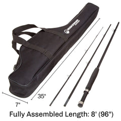 Wakeman travel carrying case keeps gear organized for easy transport.