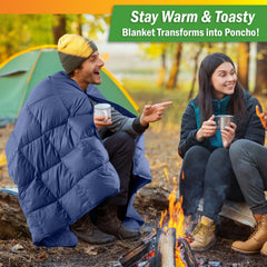 Wakeman down camping blanket compact and lightweight, easy to carry on hikes.