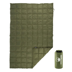 Wakeman Down Camping Blanket packable 78x52 inches for travel warmth