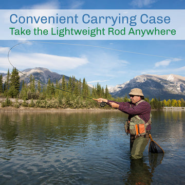 Wakeman easy-cast 6/7 weight rod with comfortable grip.