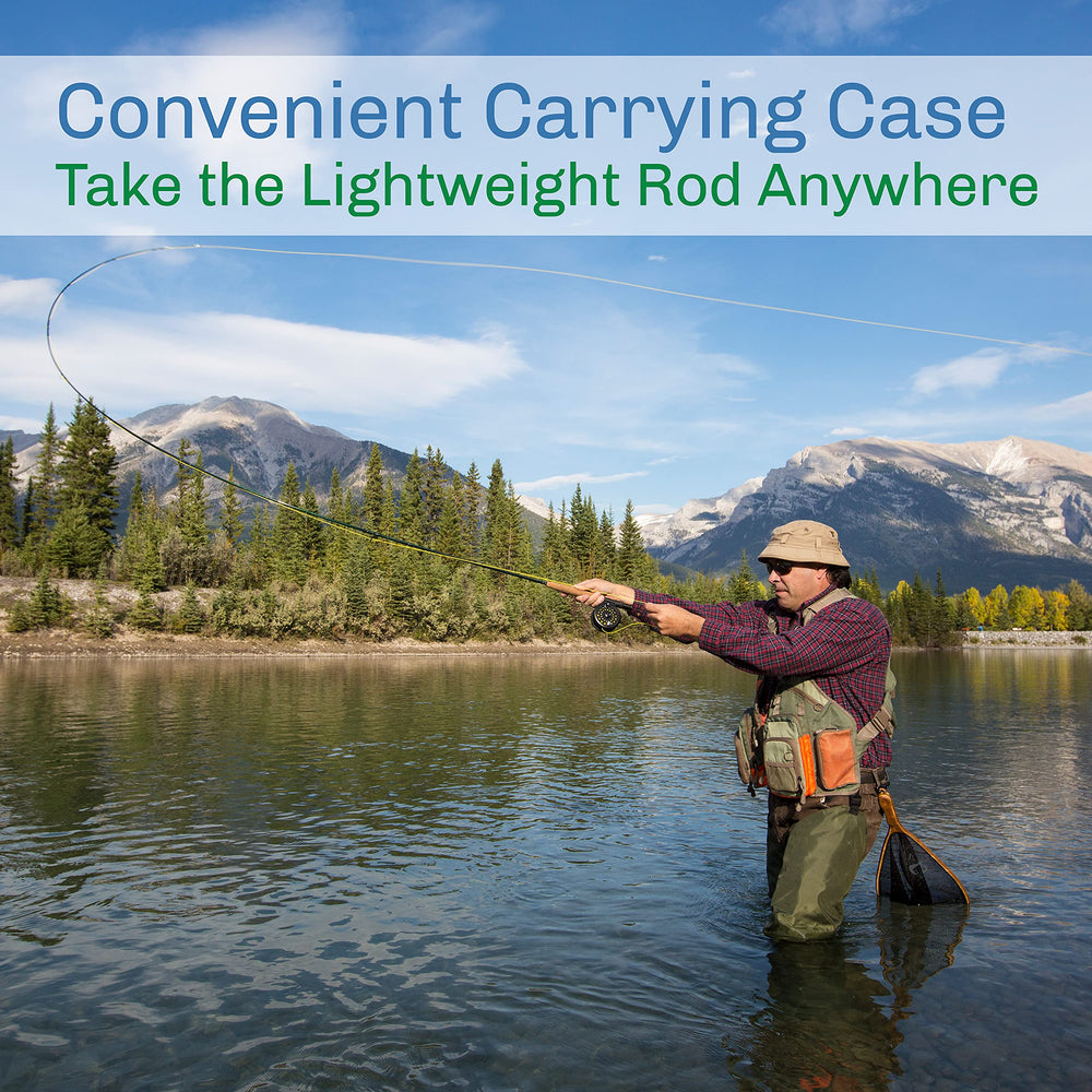 Wakeman easy-cast 6/7 weight rod with comfortable grip.
