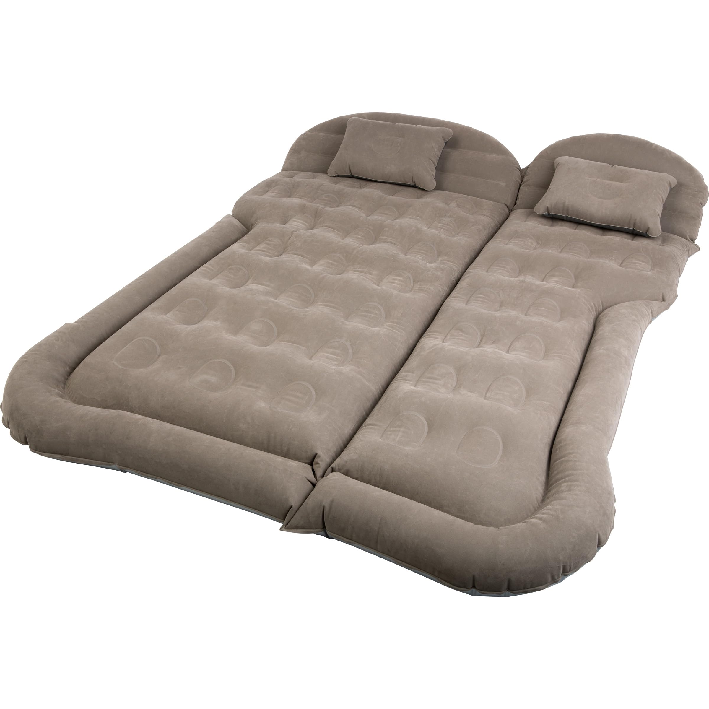 Wakeman Inflatable Mattress in SUV rear for comfortable road trips.