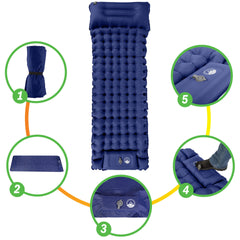 Wakeman Outdoors compact folded pad with carry bag ready for travel