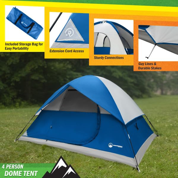 Wakeman outdoors rainfly removable demonstrates quick weather protection during outings.