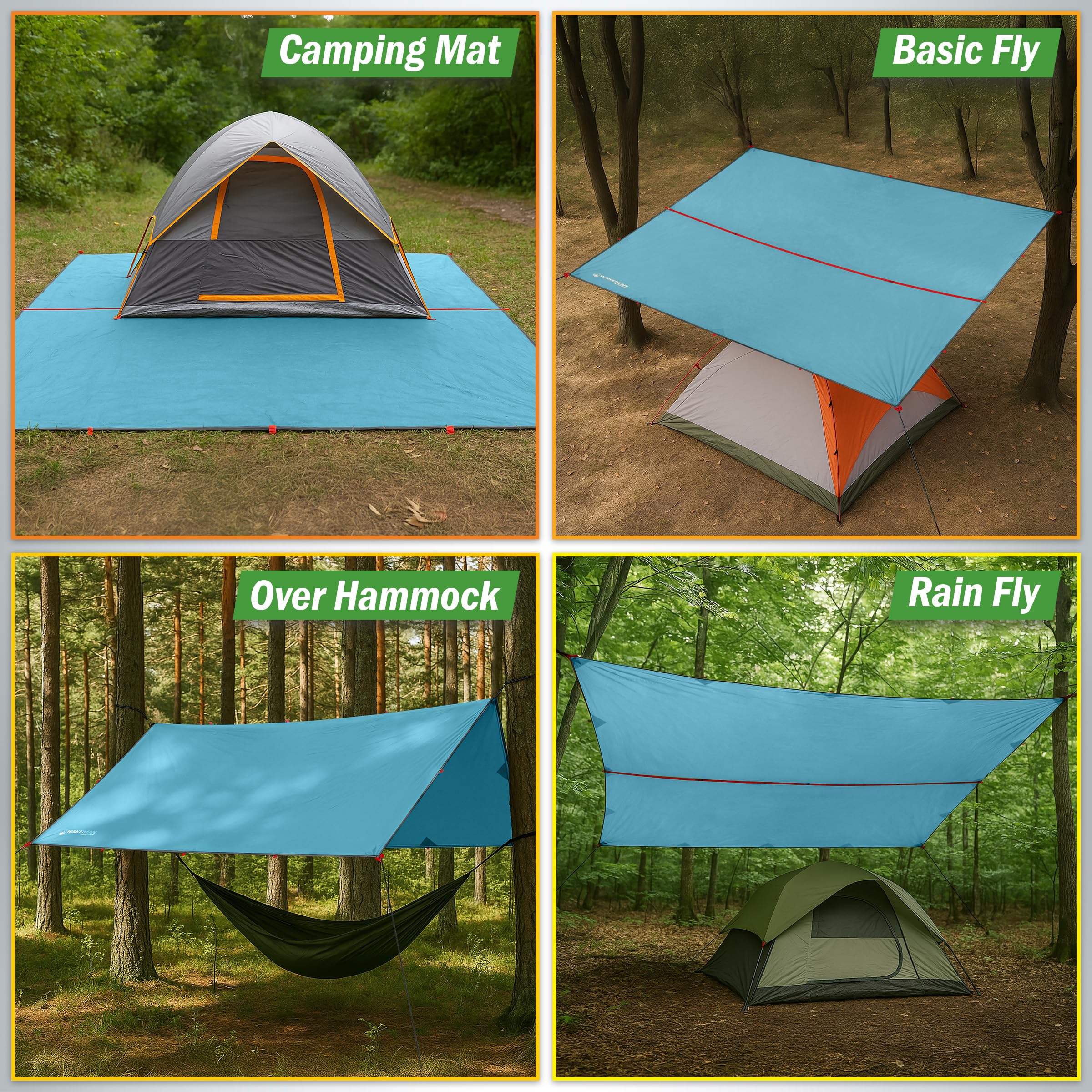 Wakeman Outdoors 150d-ripstop fabric emphasizes durable protection