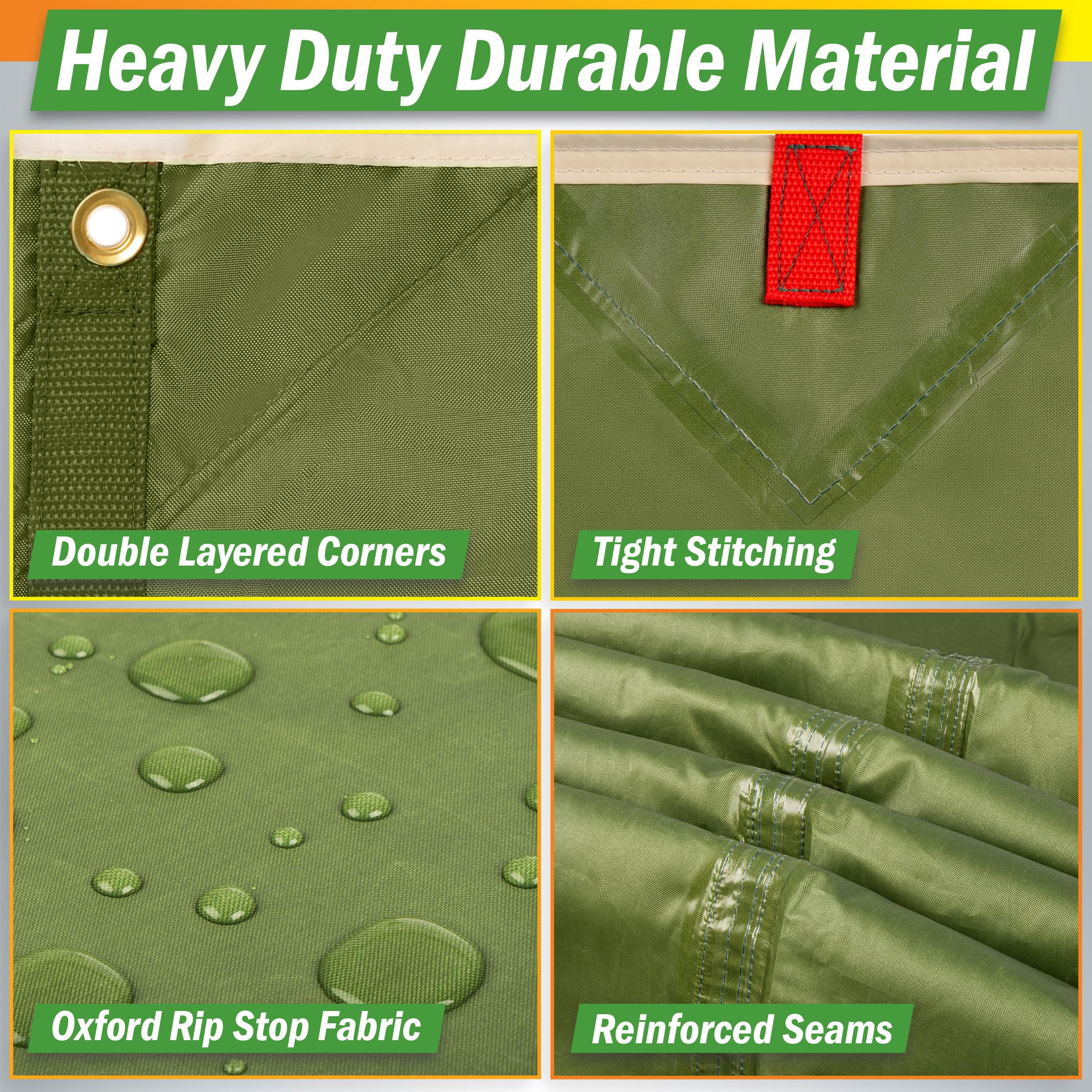 Wakeman Outdoors folded tarp inside carrying bag for compact travel