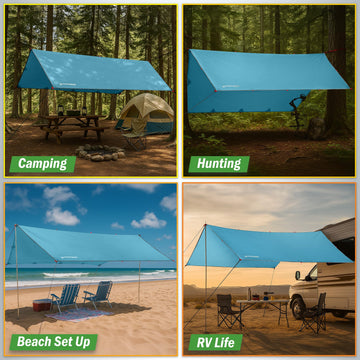Wakeman Outdoors tarp-multiuse-travel for hiking and camping