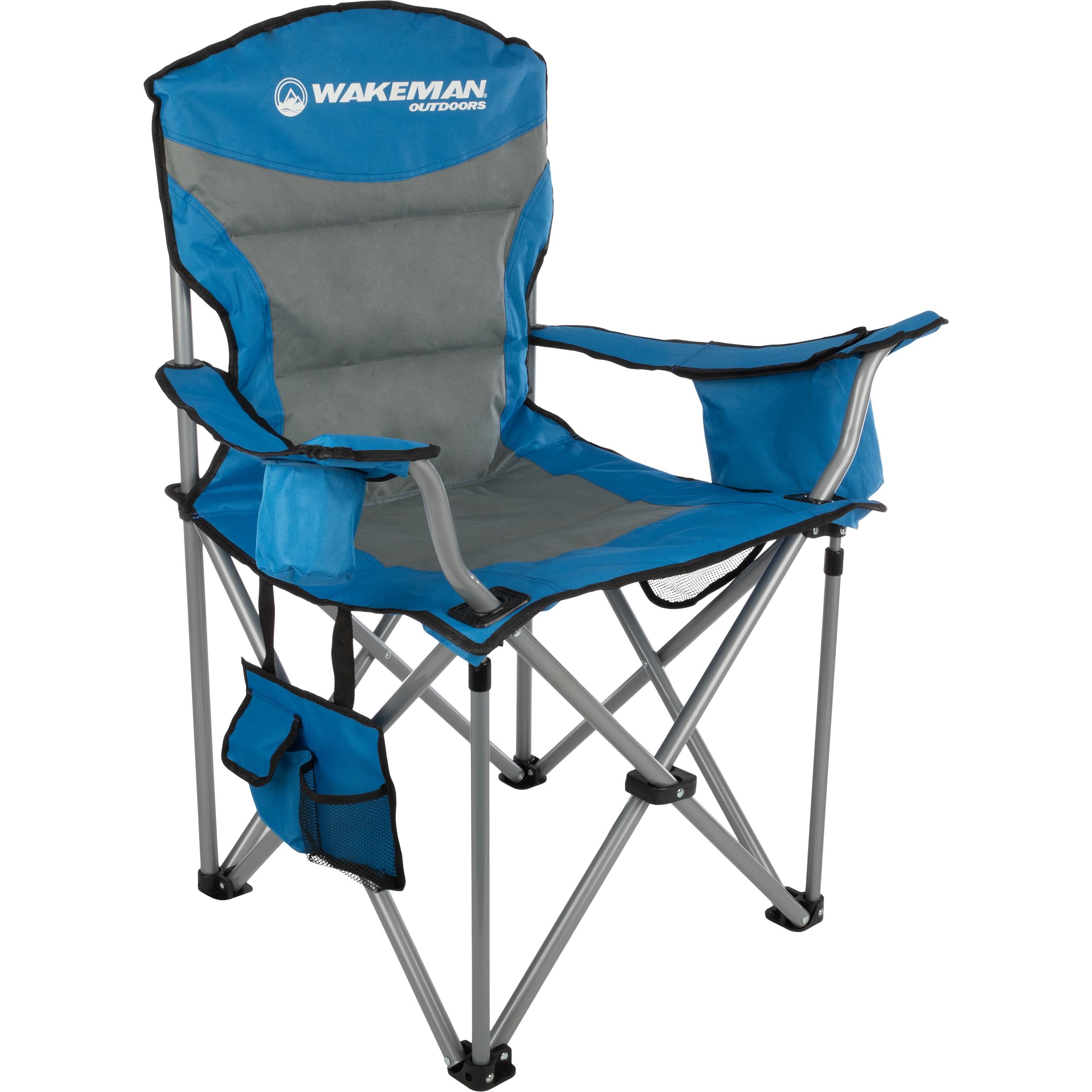 Wakeman Oversized Camping Chair front view shows sturdy comfort for big-and-tall users