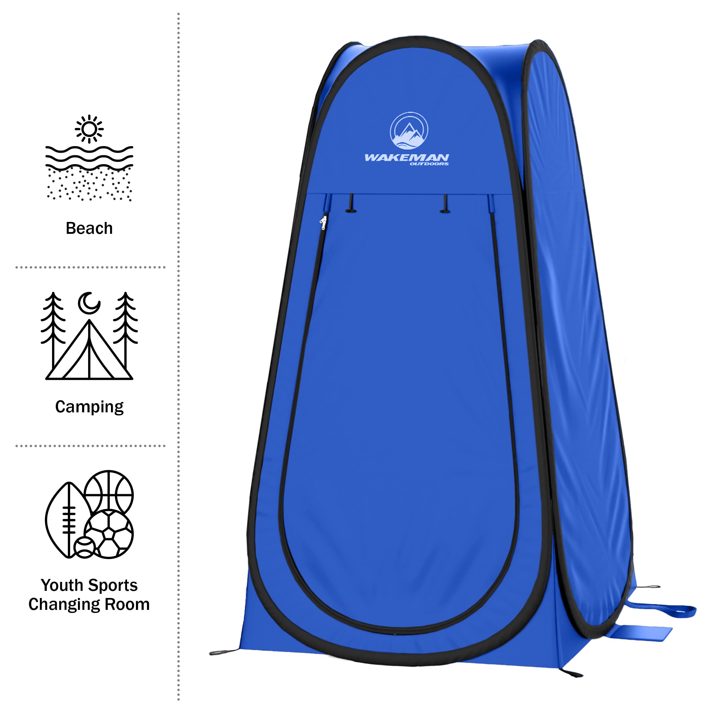 Wakeman Pop Up Pod carry bag in blue for easy transport.