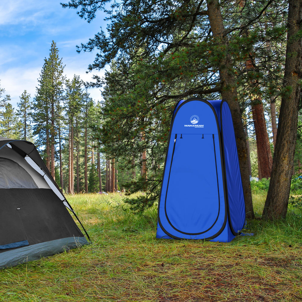 Wakeman Pop Up Pod interior shows changing area ready for use.