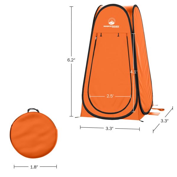 Wakeman Pop Up Pod fits under car seat for travel convenience.