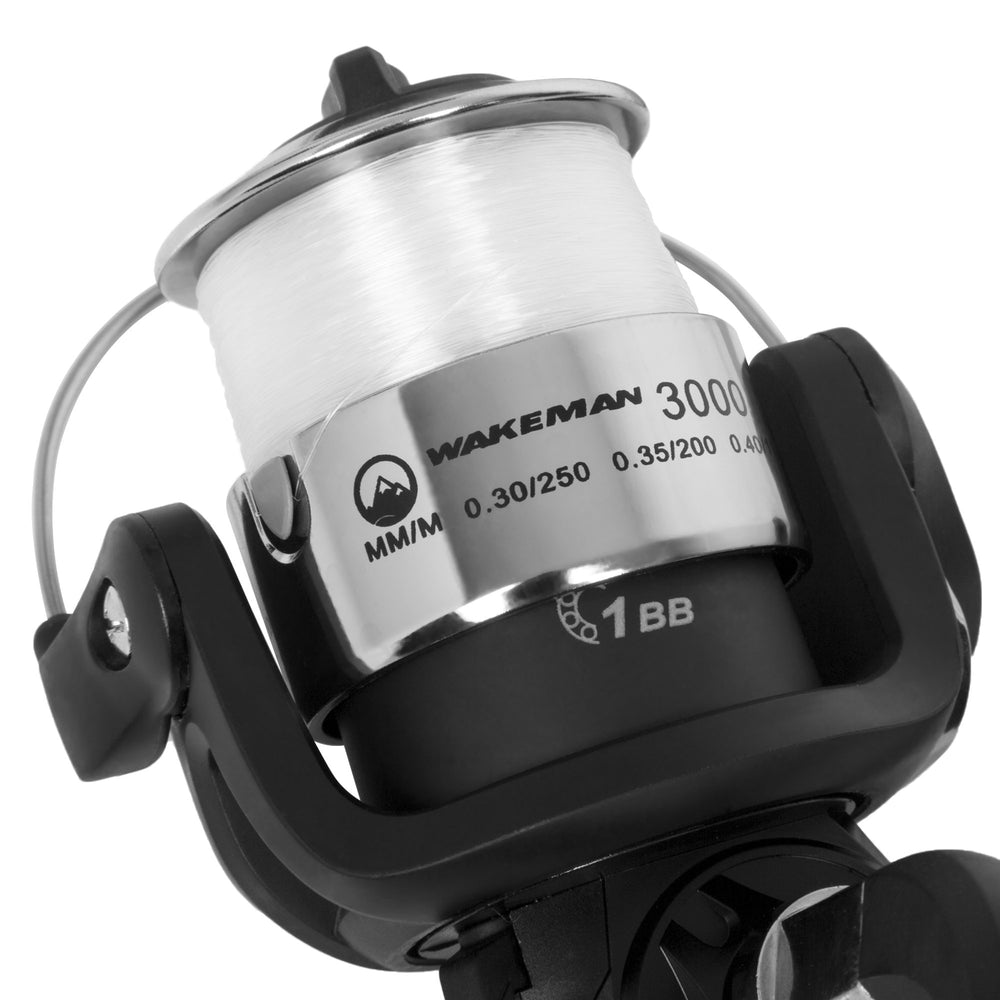 Wakeman pre-spooled 6lb monofilament supports extended casting sessions
