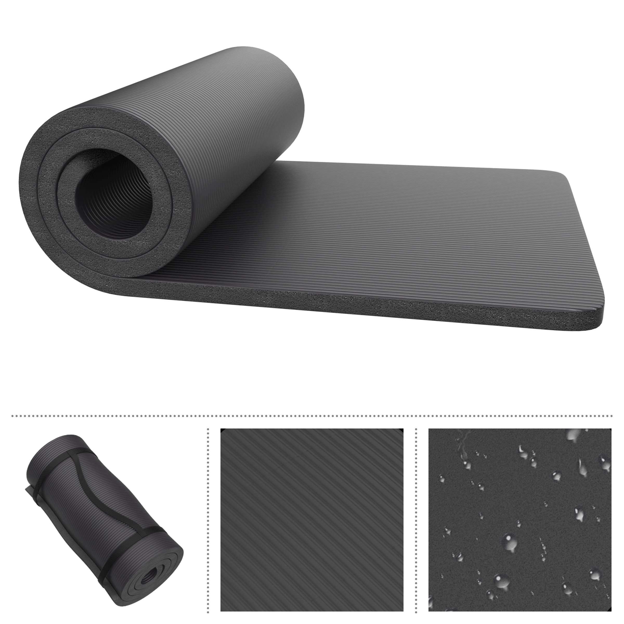Wakeman rolled mat packs to 25x11 inches for easy transport