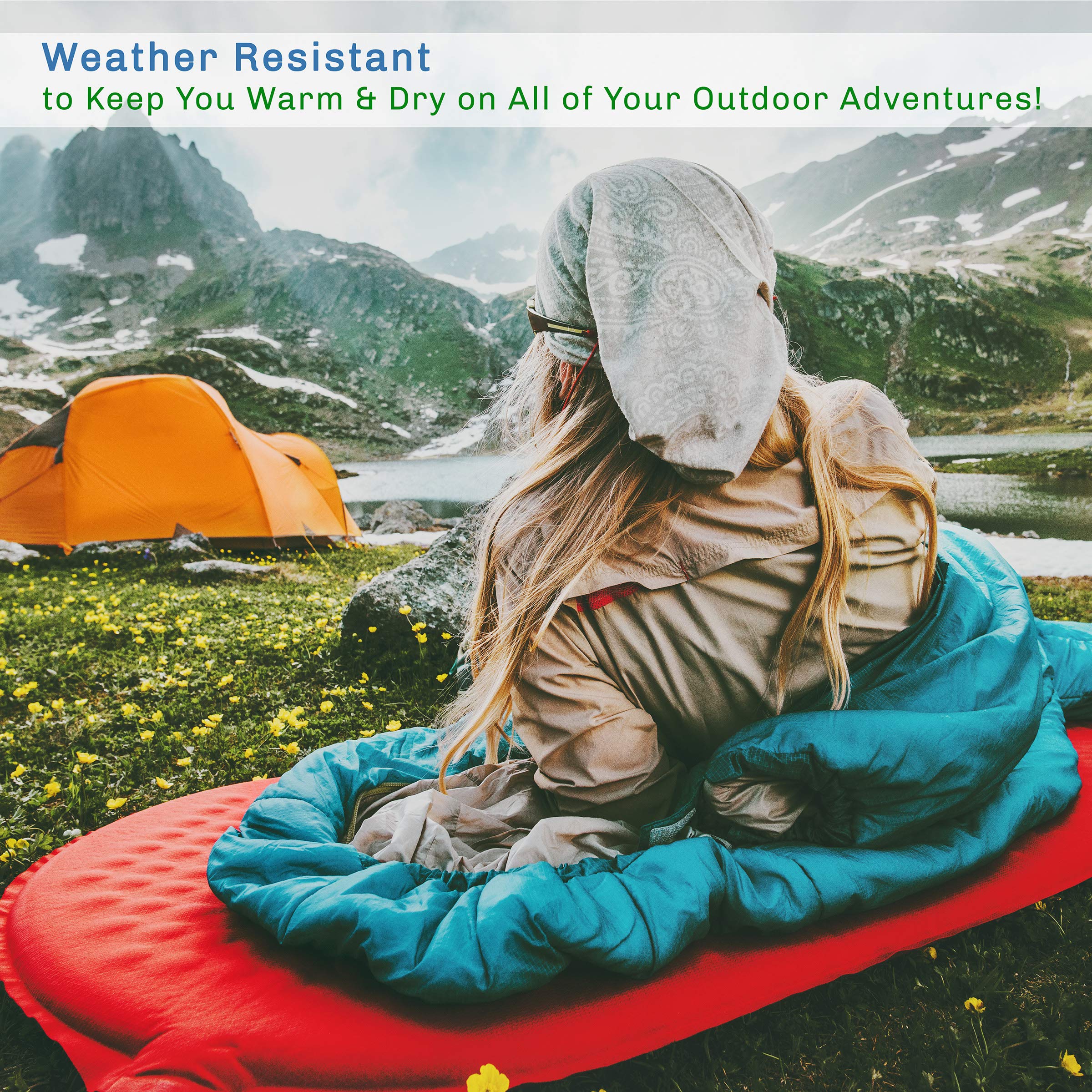 Wakeman sleeping bag compression carry bag keeps gear organized and portable.