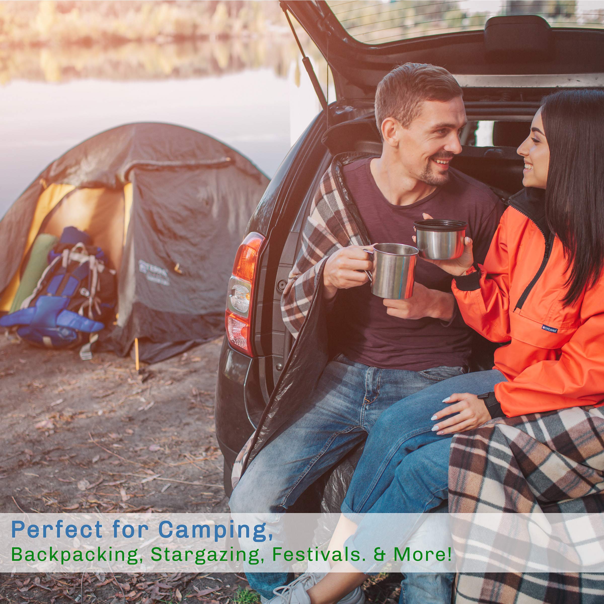 Wakeman 32F rated sleeping bag suits adults and kids for cool weather.