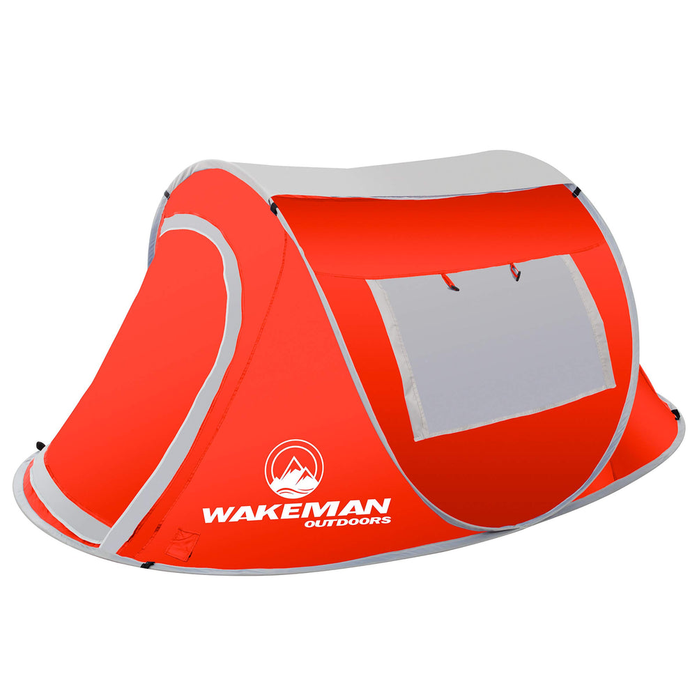 Wakeman Sunchaser 2-Person pop-up tent front view showing quick shelter