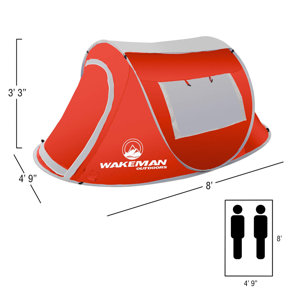 Sunchaser tent during instant setup demonstration by Wakeman Outdoors