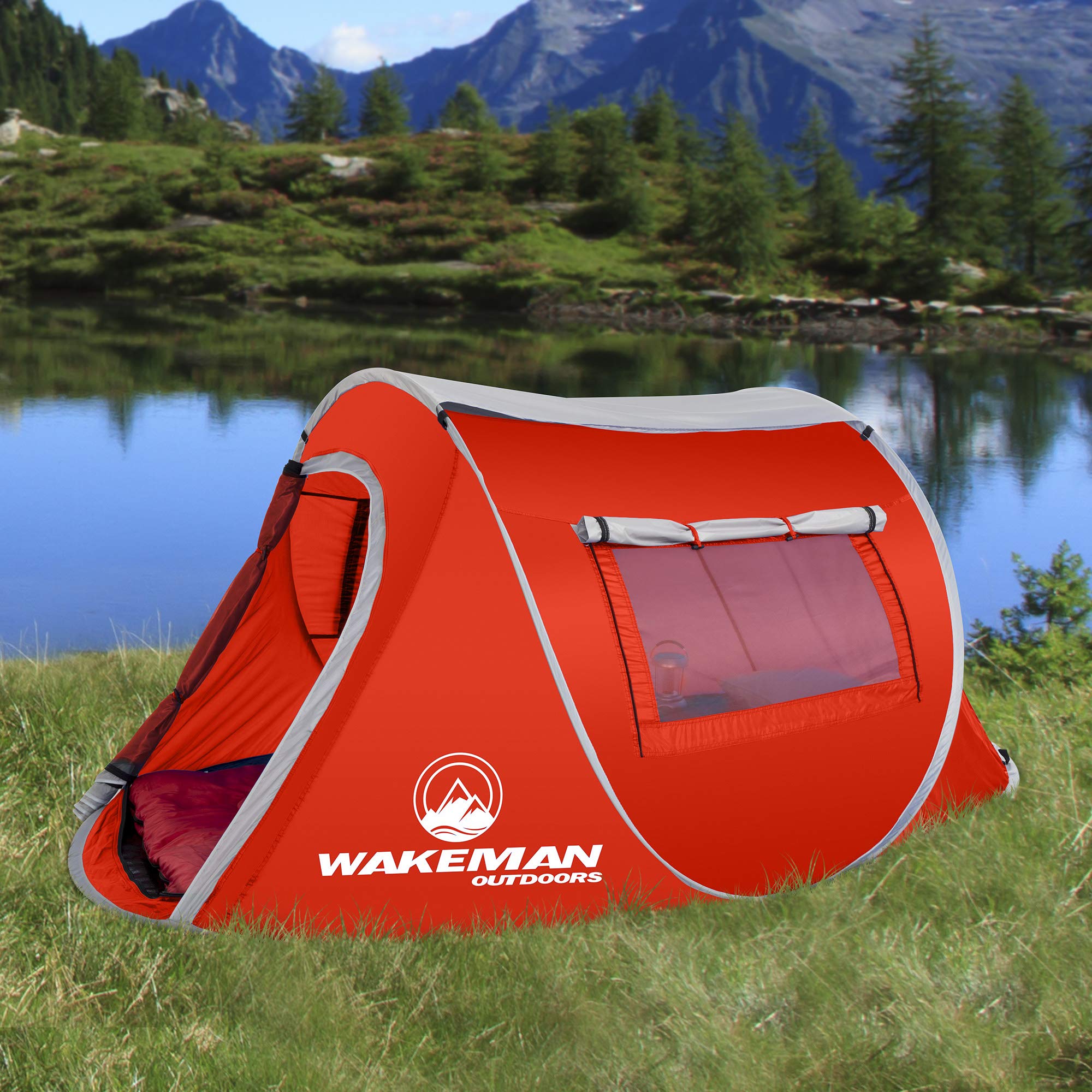 Carry bag and stakes included with Wakeman Sunchaser tent