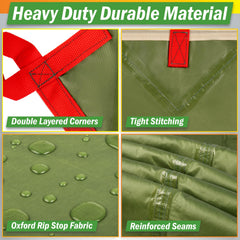 Wakeman tarp with guy lines for stable shelter in wind