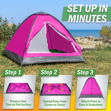 Wakeman tent in carrying bag ready to travel.